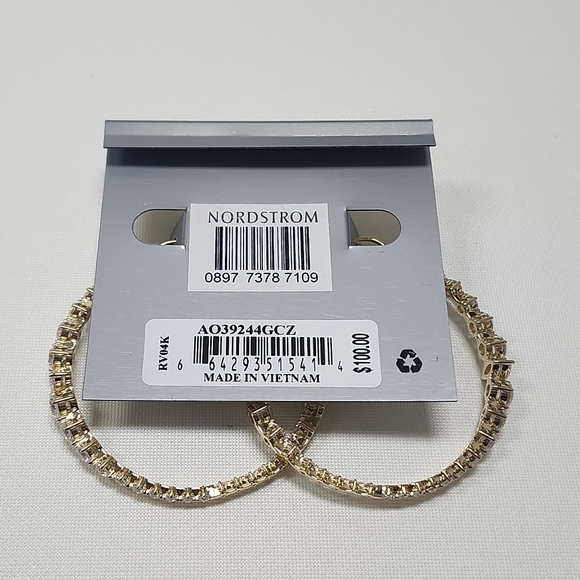 NWT Nadri Gold Leah Statement Hoop Earrings - Picture 4 of 5